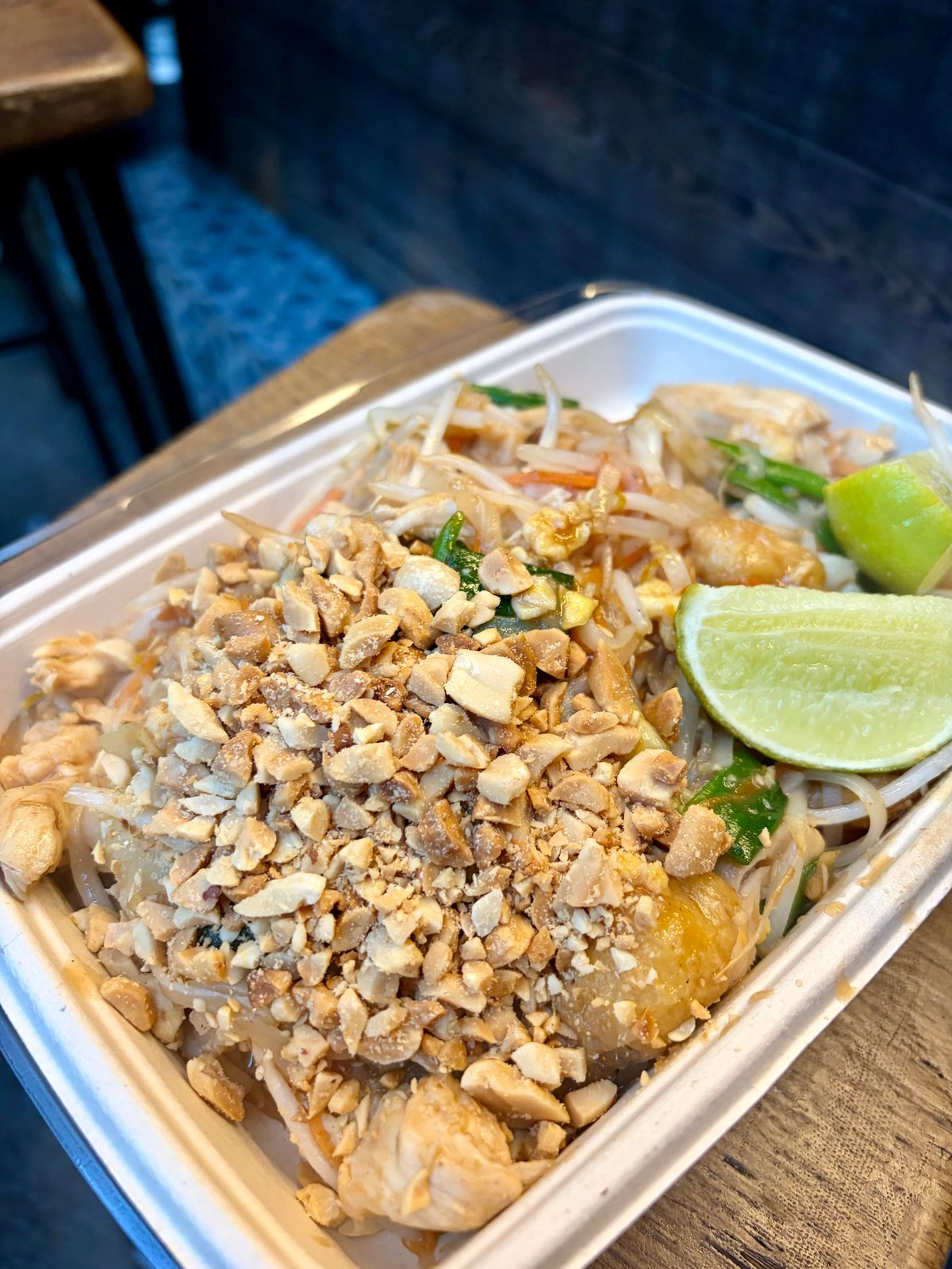Pad Thai in takeaway container